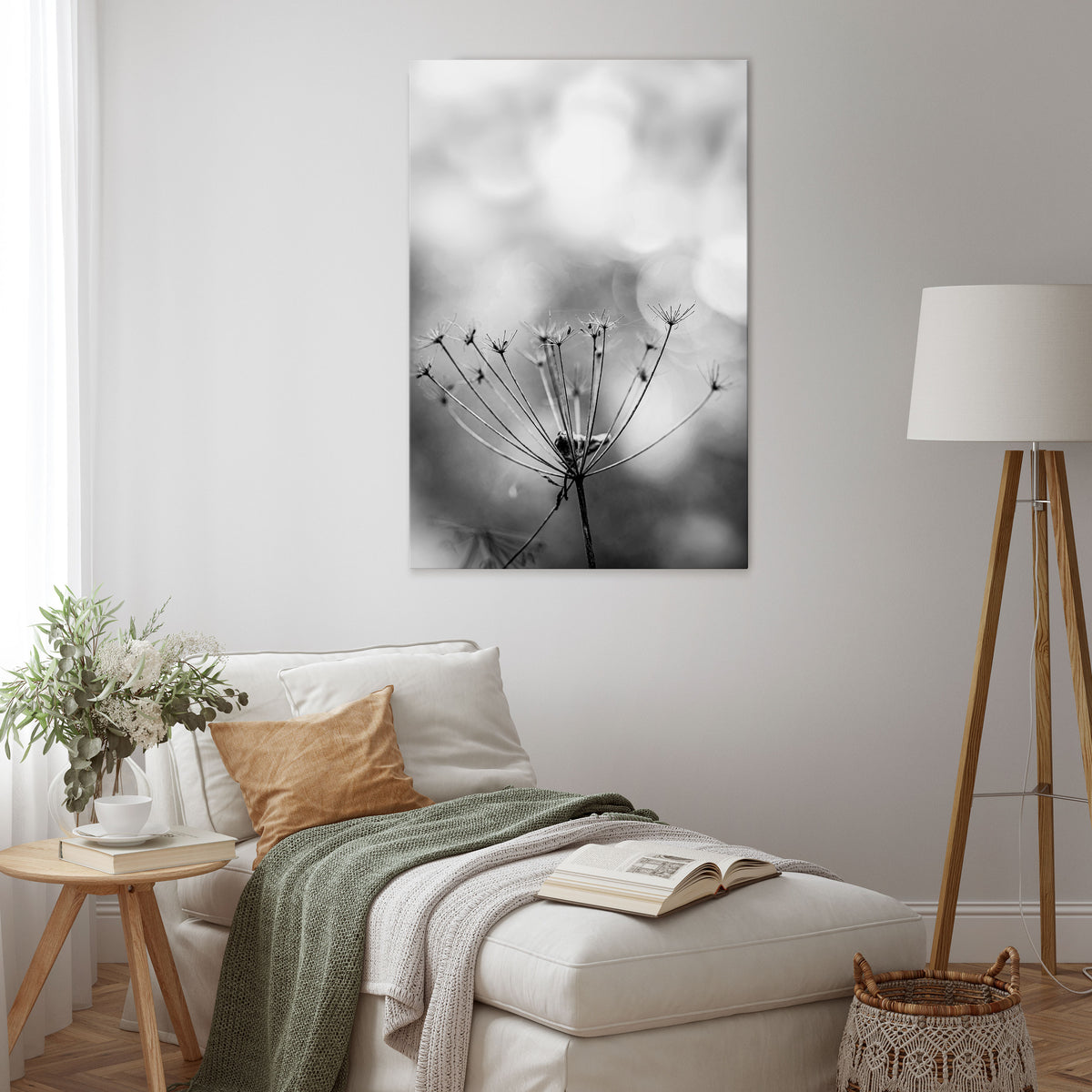 MINIMALIST BLOOM Quadro em tela vertical