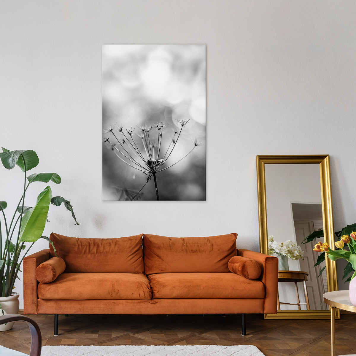MINIMALIST BLOOM Quadro em tela vertical