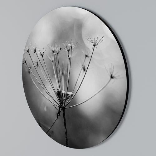 MINIMALIST BLOOM Arte de Parede Redonda