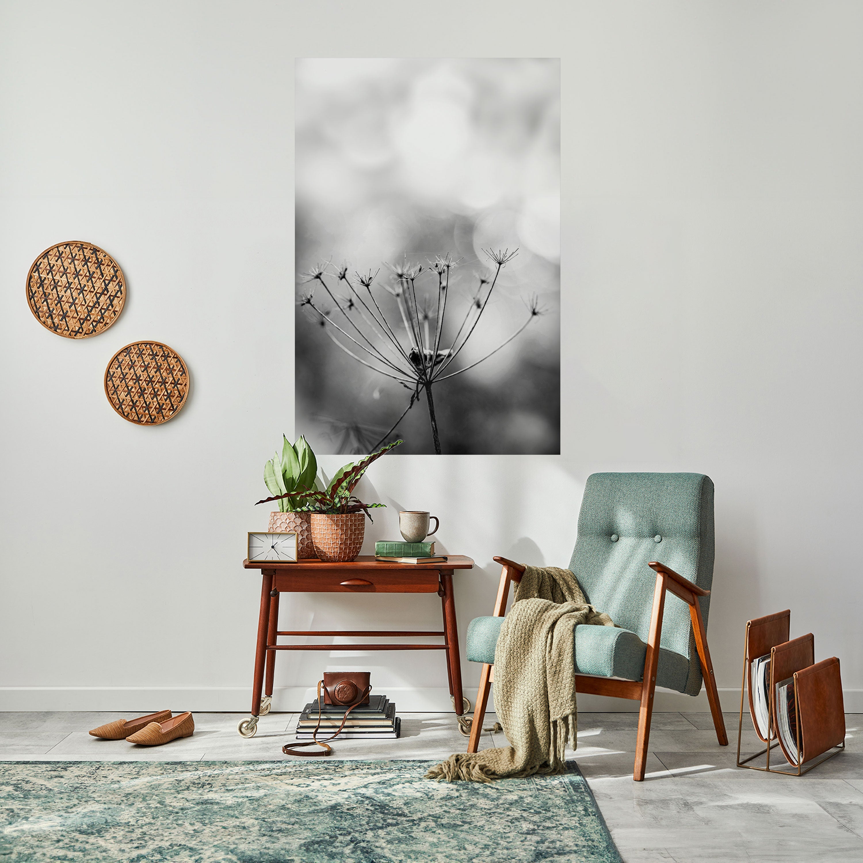 MINIMALIST BLOOM Poster Vertical Autocolante