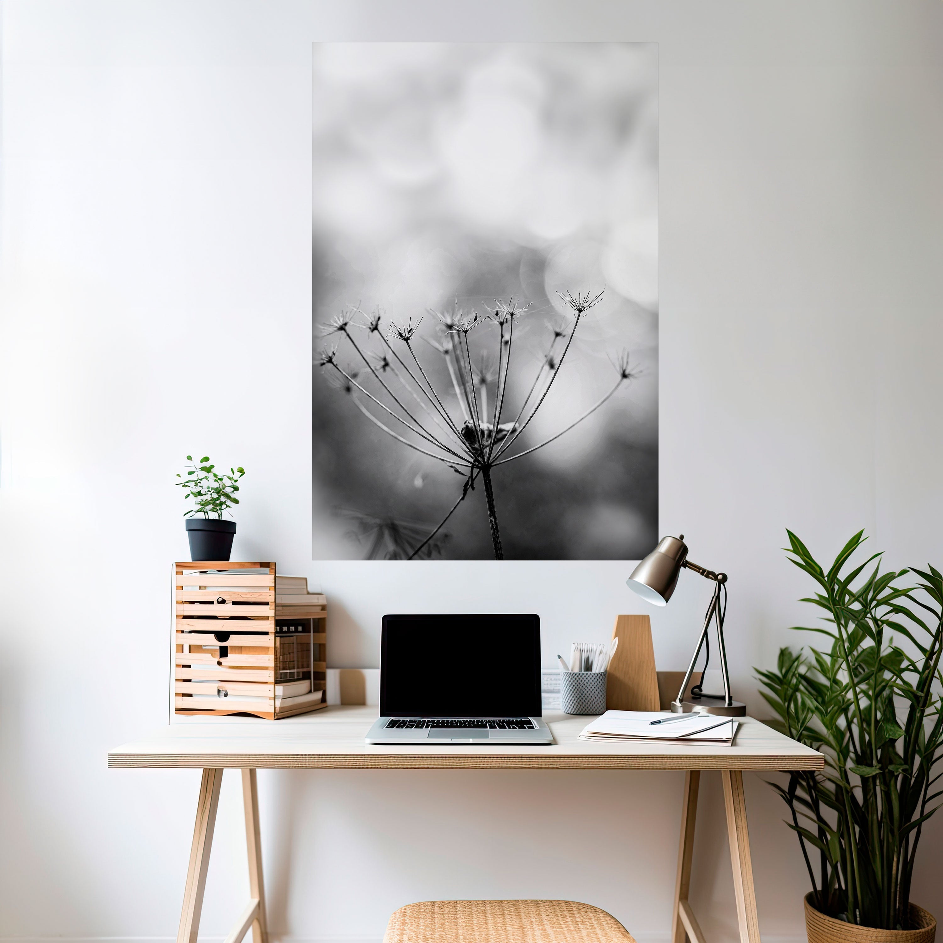 MINIMALIST BLOOM Poster Vertical Autocolante