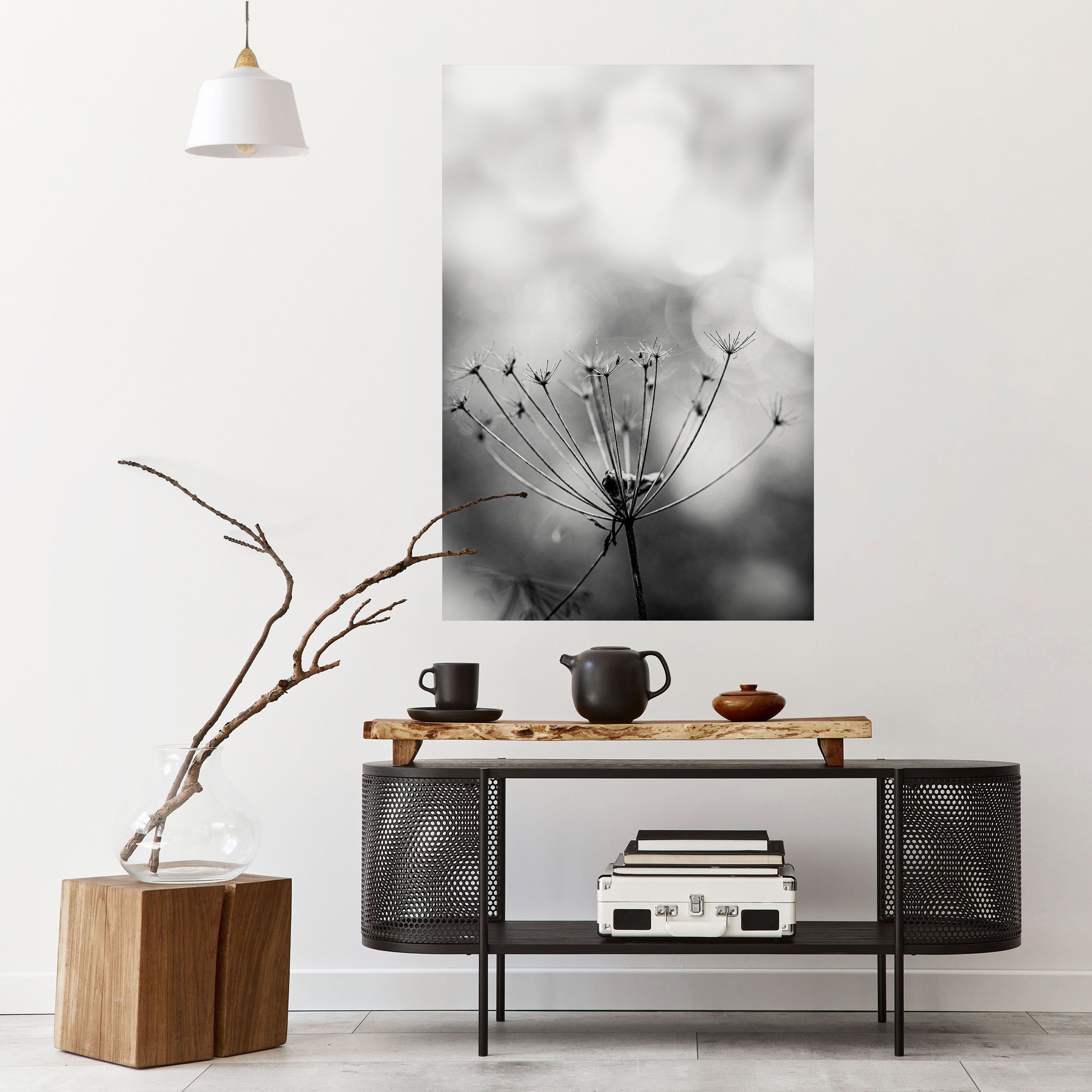 MINIMALIST BLOOM Poster Vertical Autocolante