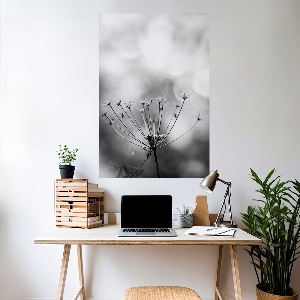 MINIMALIST BLOOM Poster Vertical Autocolante