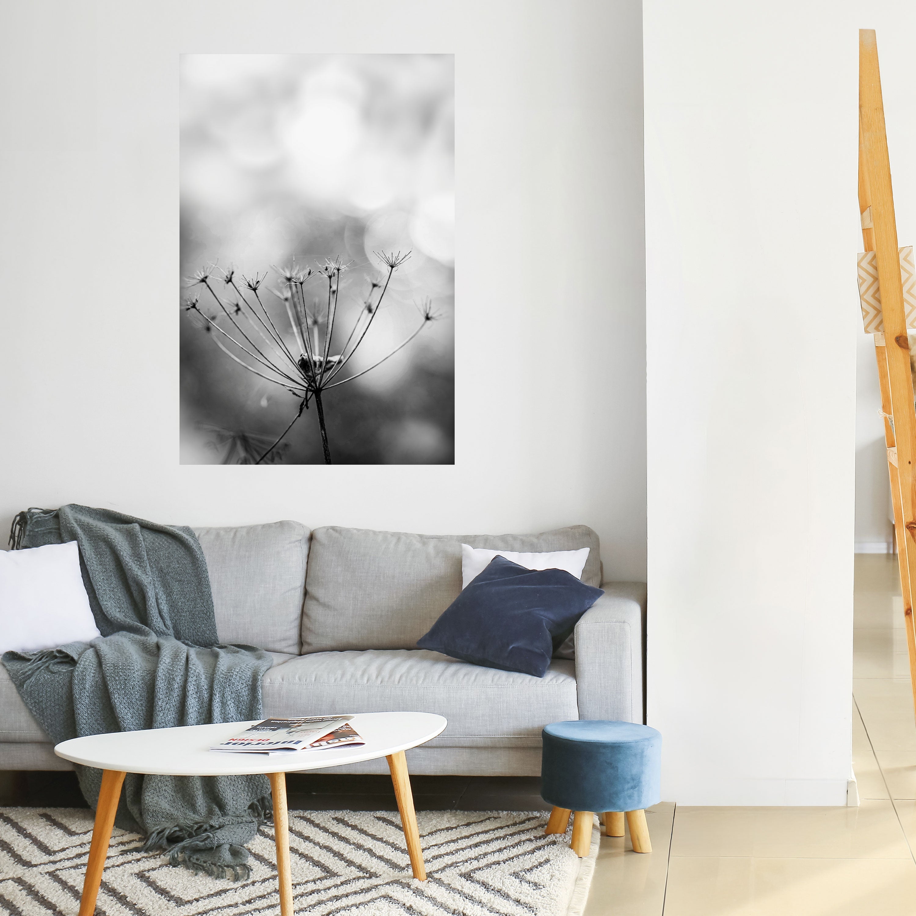 MINIMALIST BLOOM Poster Vertical Autocolante