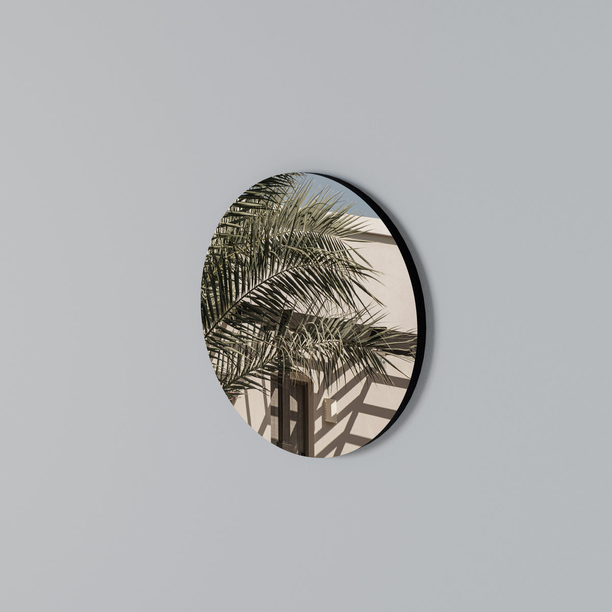 PALM SHADOW DANCE Arte de Parede Redonda