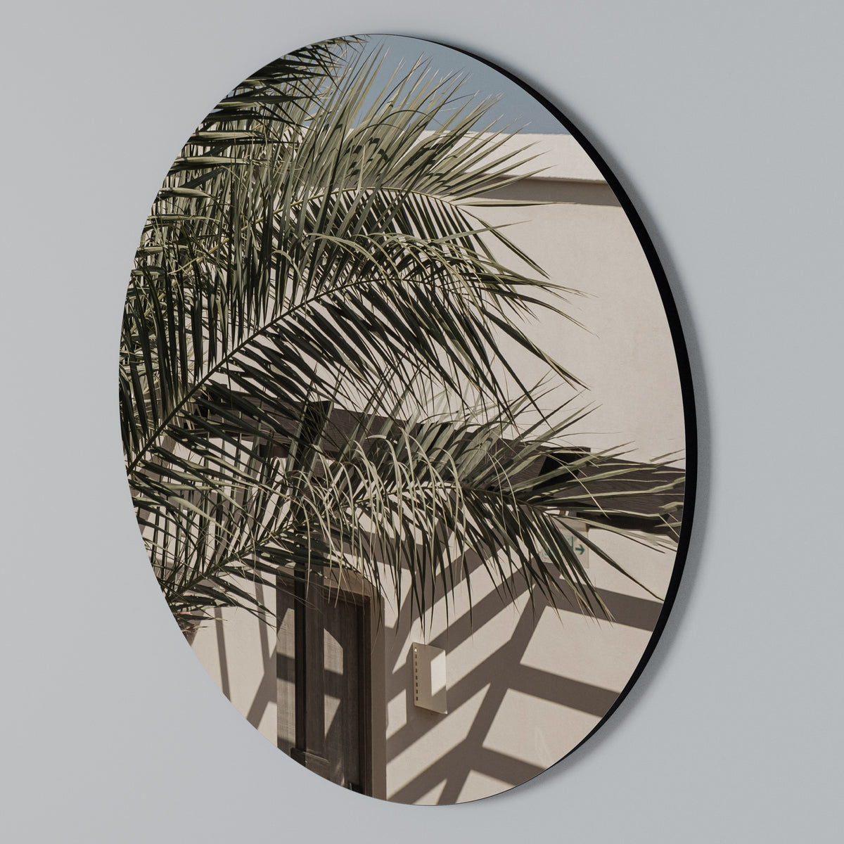 PALM SHADOW DANCE Arte de Parede Redonda