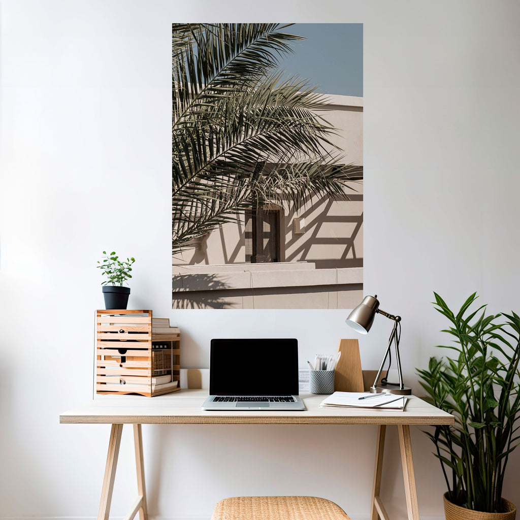 PALM SHADOW DANCE Peel and Stick Vertical Poster