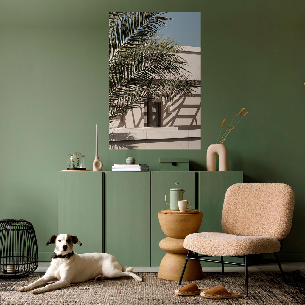 PALM SHADOW DANCE Peel and Stick Vertical Poster