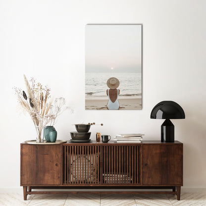 SAND AND SOLITUDE Quadro em tela vertical