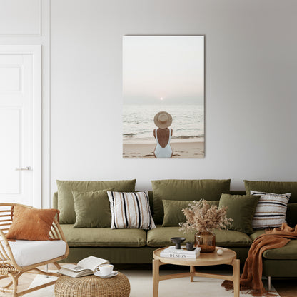 SAND AND SOLITUDE Quadro em tela vertical