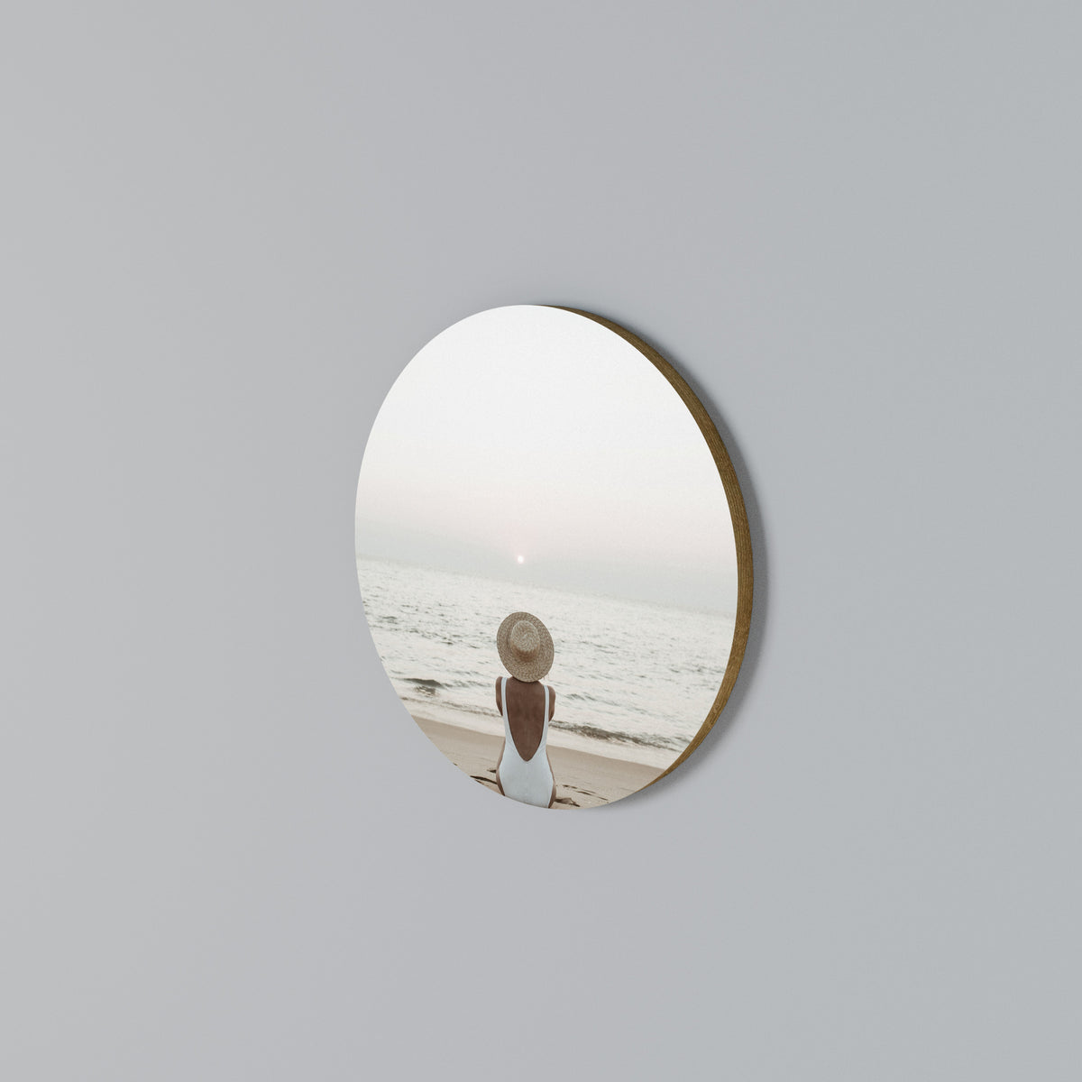 SAND AND SOLITUDE Arte de Parede Redonda