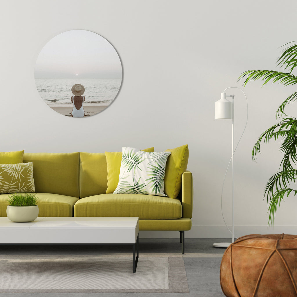 SAND AND SOLITUDE Quadro Redondo Decorativo