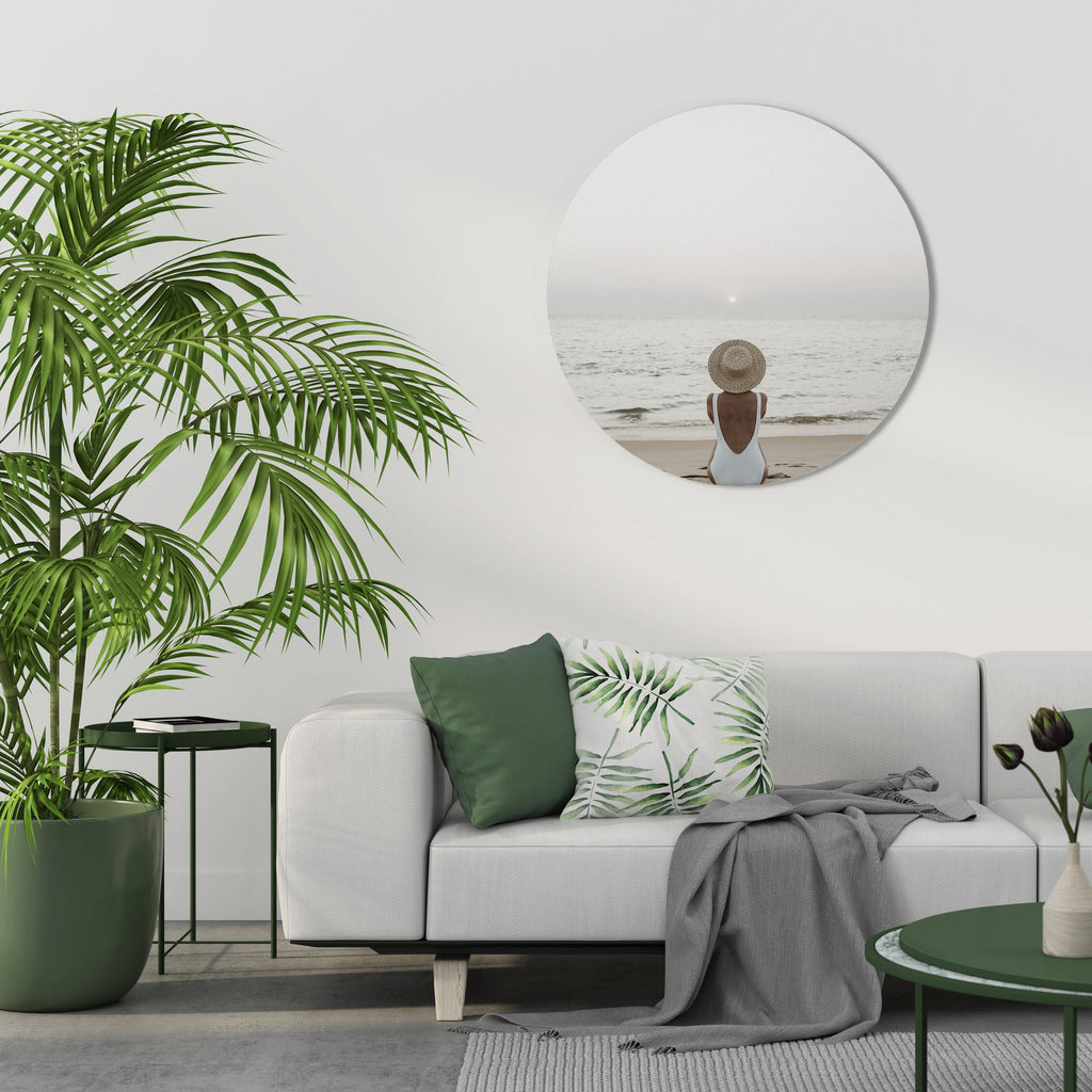 SAND AND SOLITUDE Quadro Redondo Decorativo