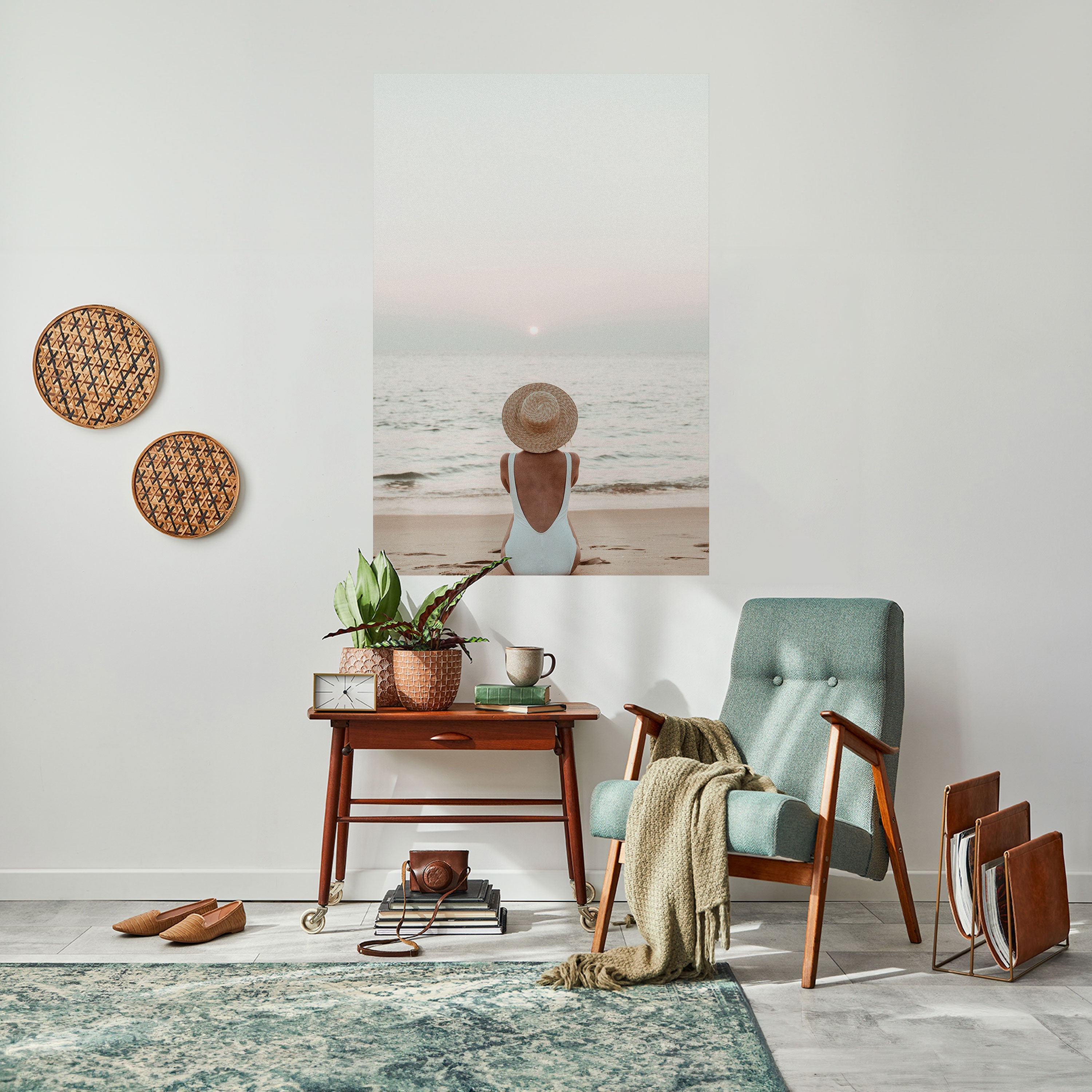 SAND AND SOLITUDE Poster Vertical Autocolante