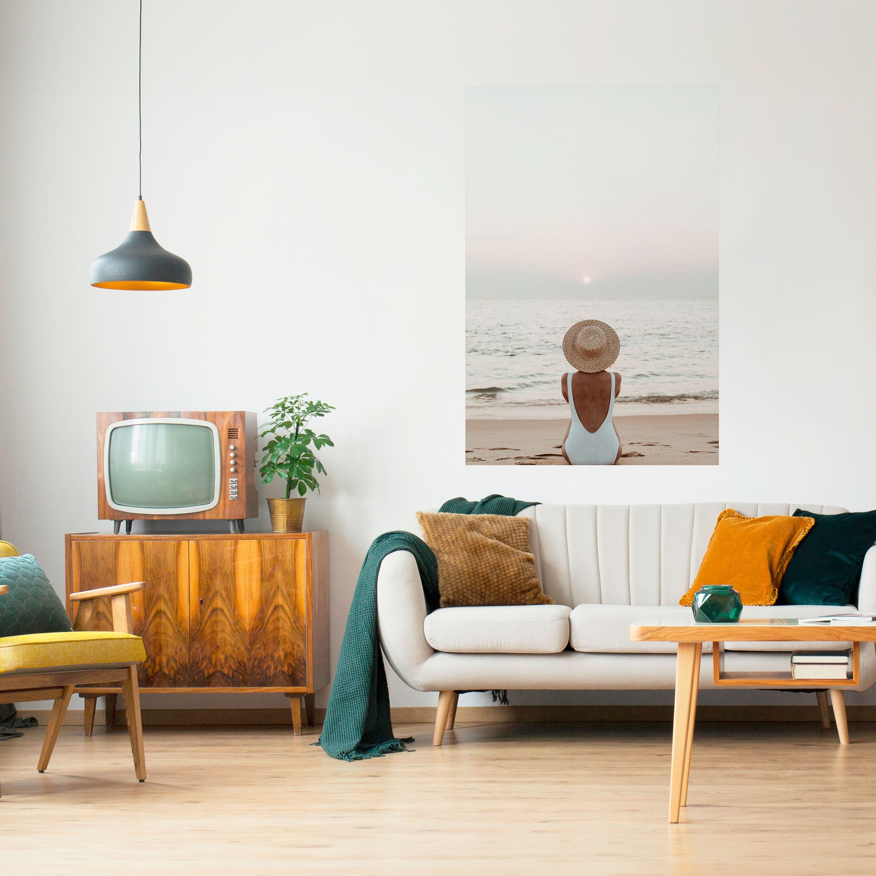 SAND AND SOLITUDE Poster Vertical Autocolante