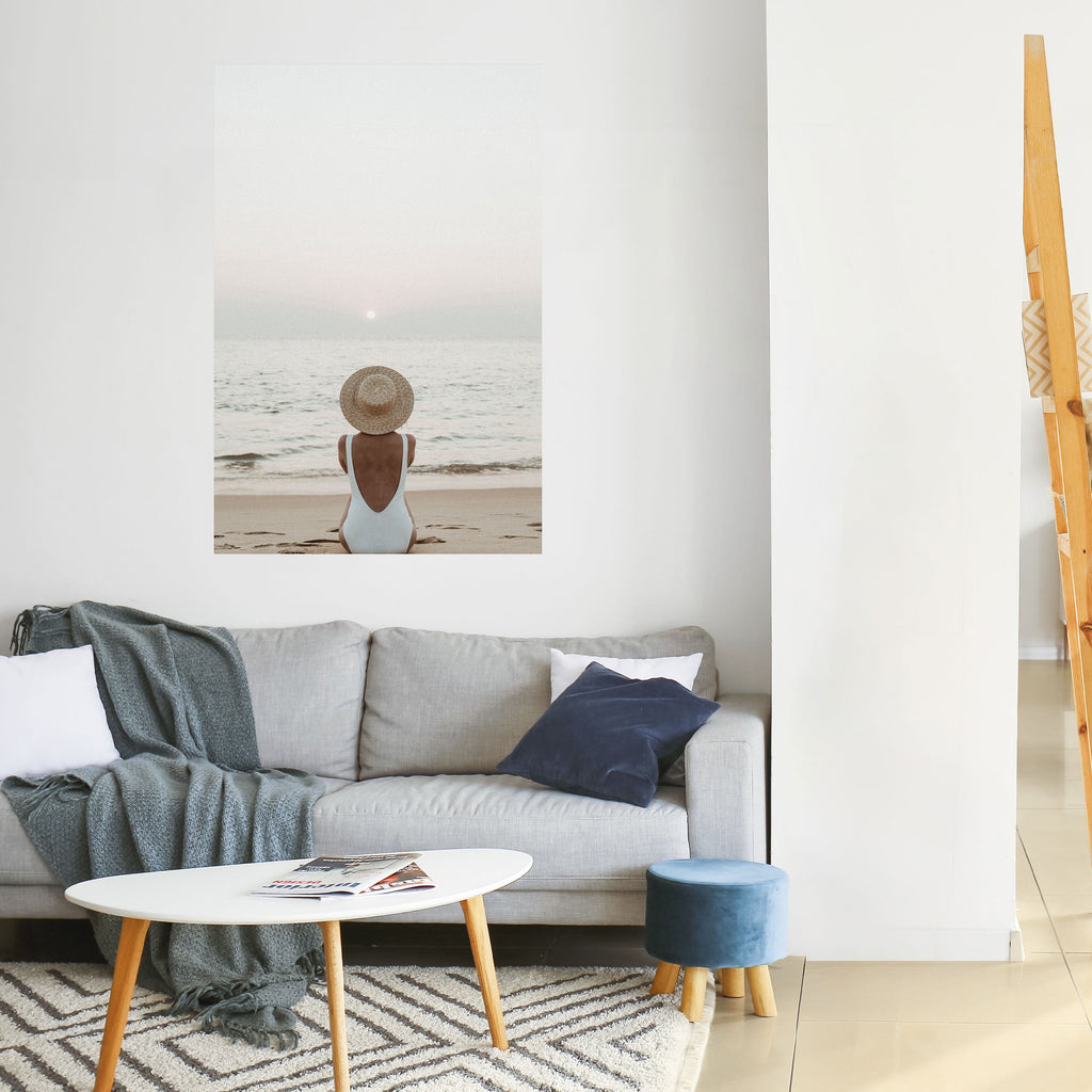 SAND AND SOLITUDE Peel and Stick Vertical Poster