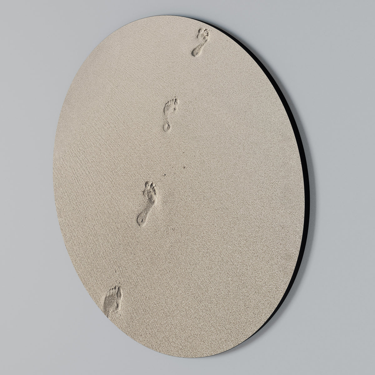 BEACH BOUND PATHWAYS Arte de Parede Redonda