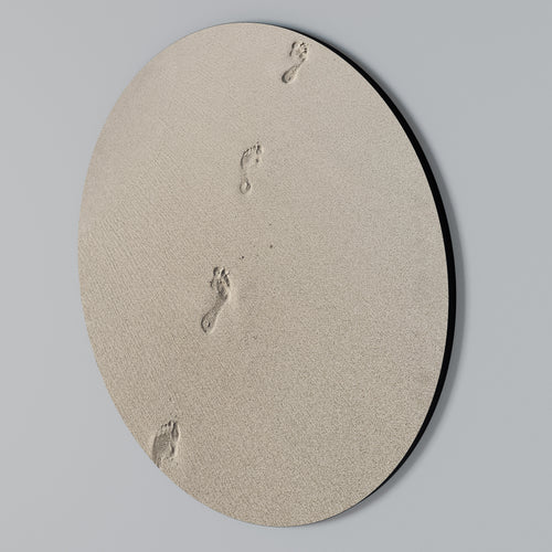 BEACH BOUND PATHWAYS Arte de Parede Redonda