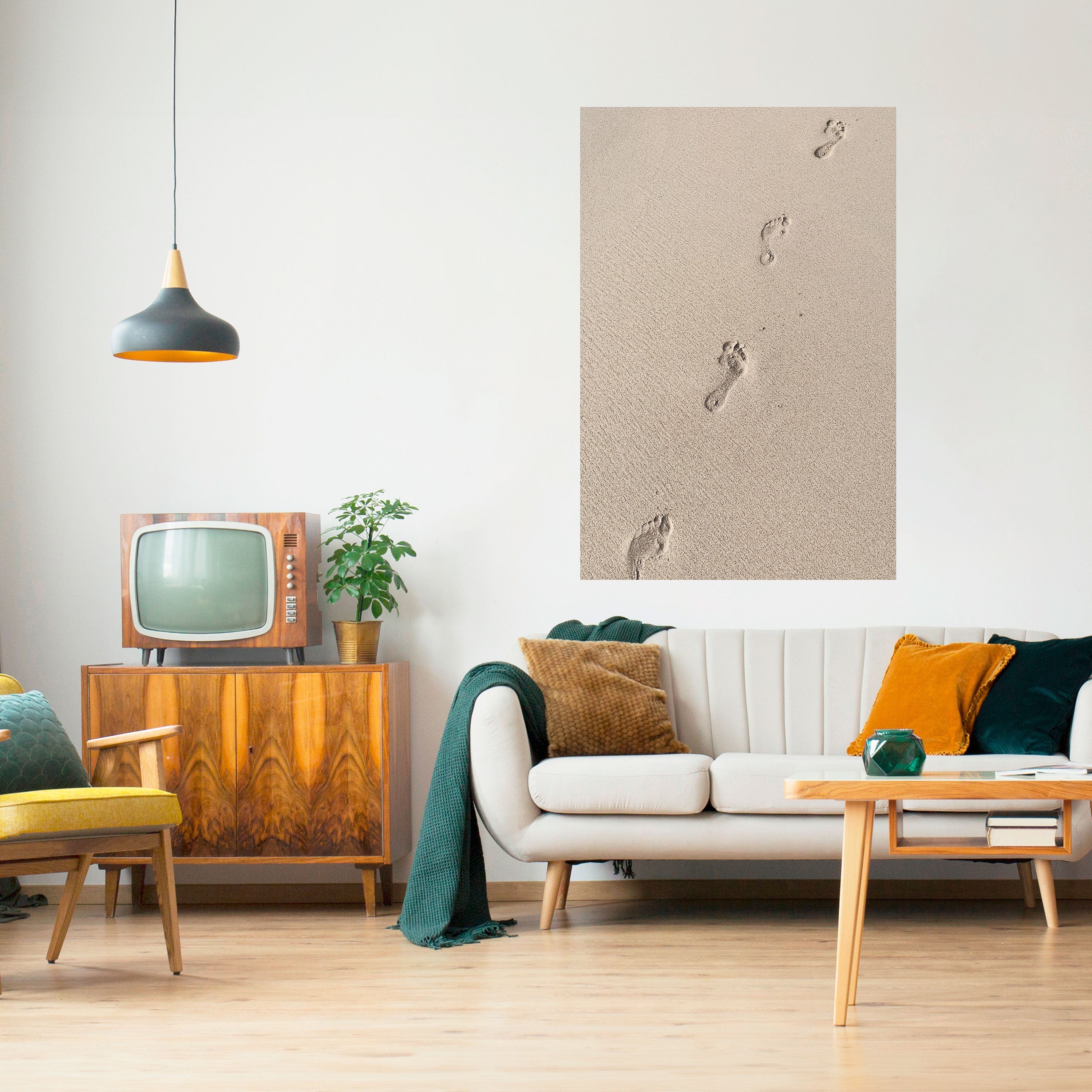 BEACH BOUND PATHWAYS Peel and Stick Vertical Poster