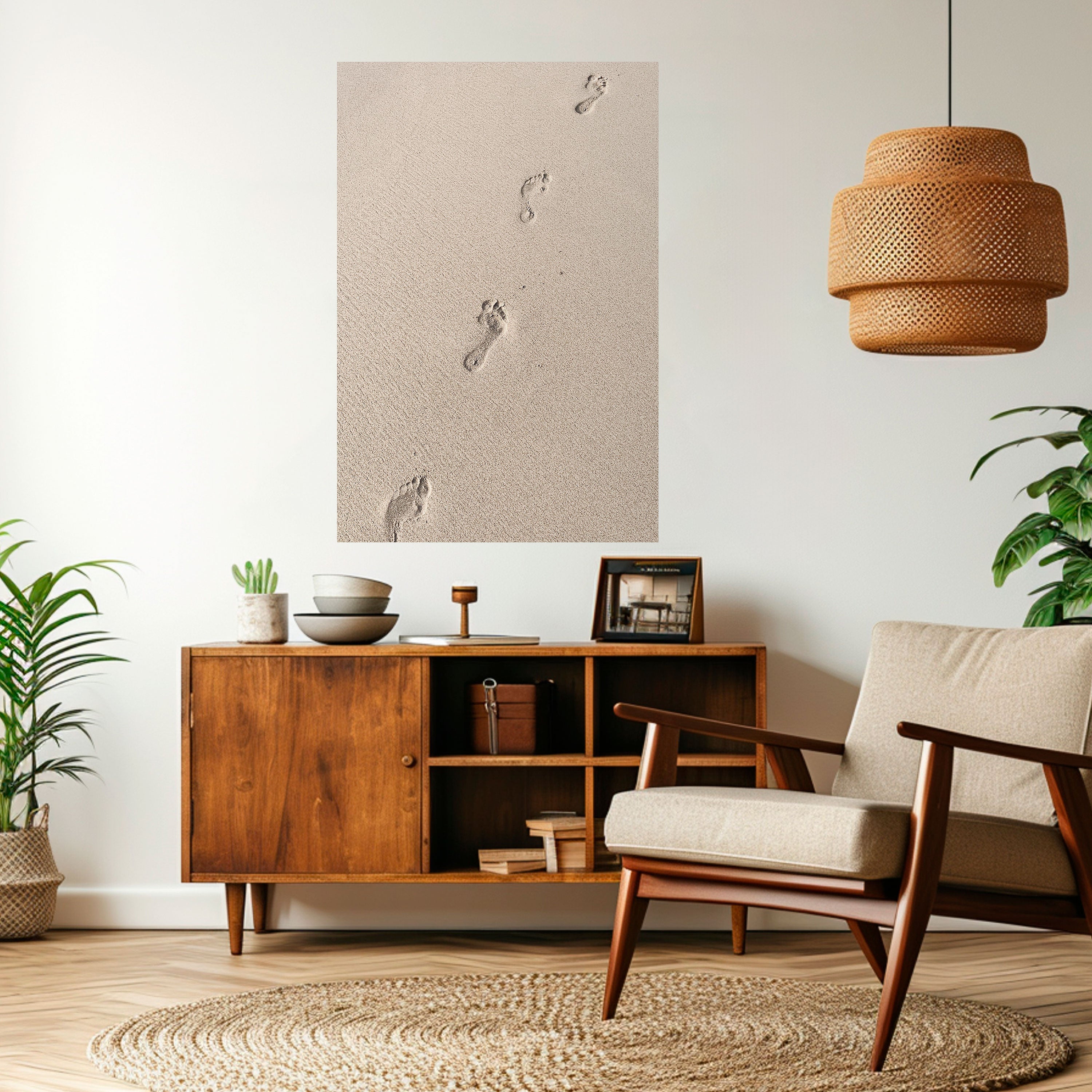 BEACH BOUND PATHWAYS Peel and Stick Vertical Poster