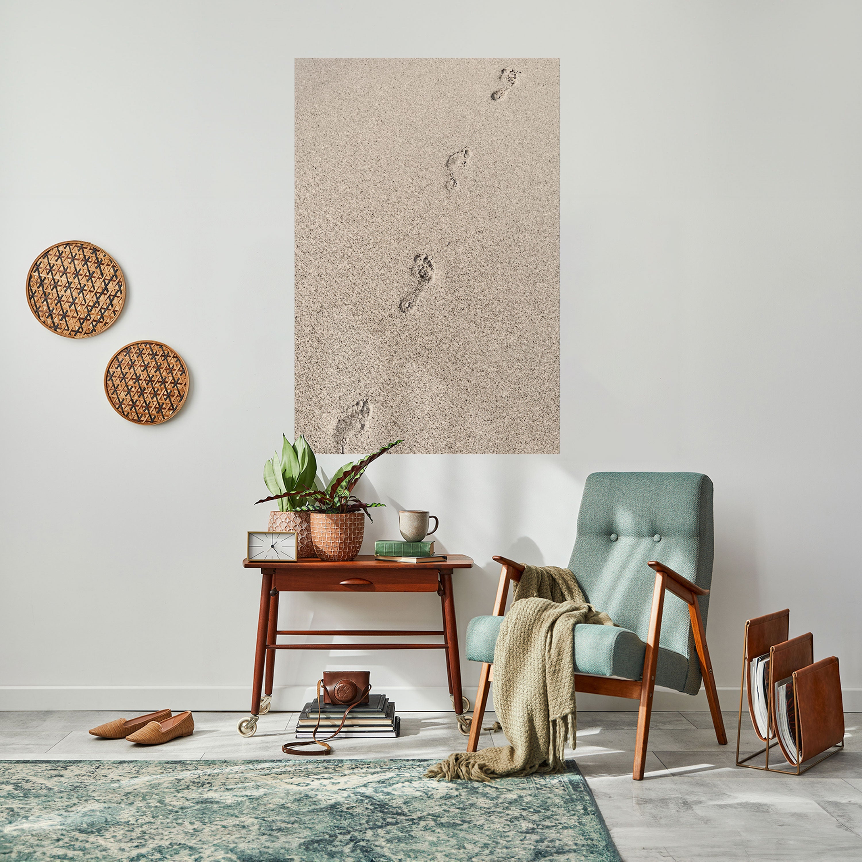 BEACH BOUND PATHWAYS Peel and Stick Vertical Poster