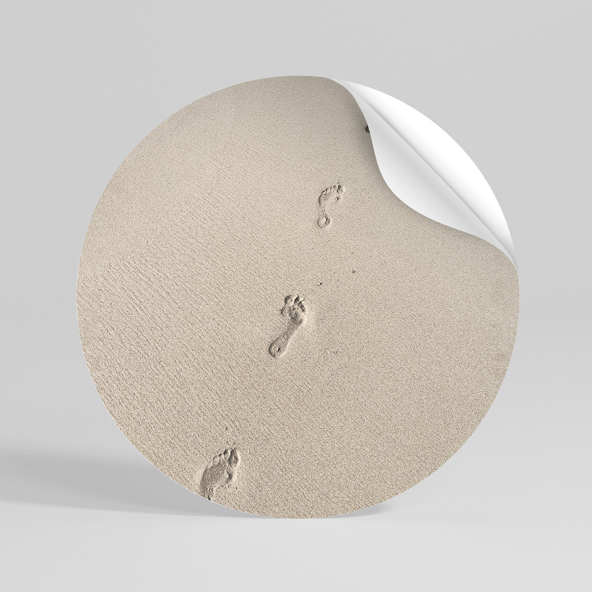 BEACH BOUND PATHWAYS Peel and Stick Round Sticker