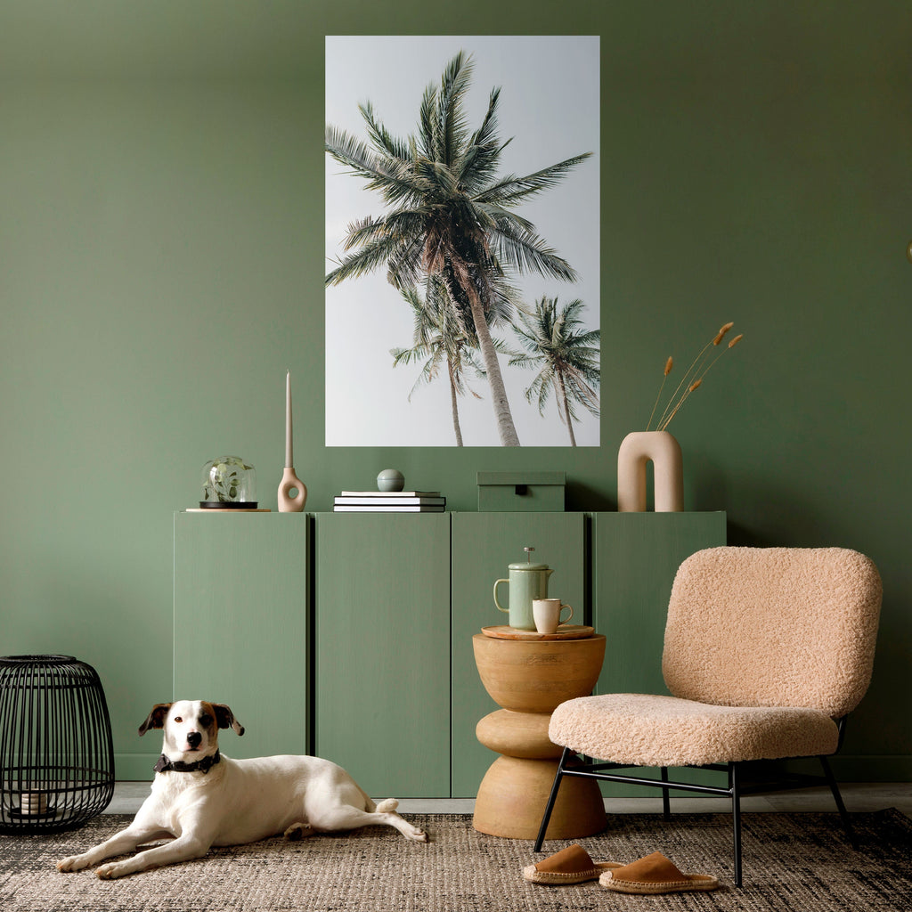 PALM PARADISE SIGHT Peel and Stick Vertical Poster