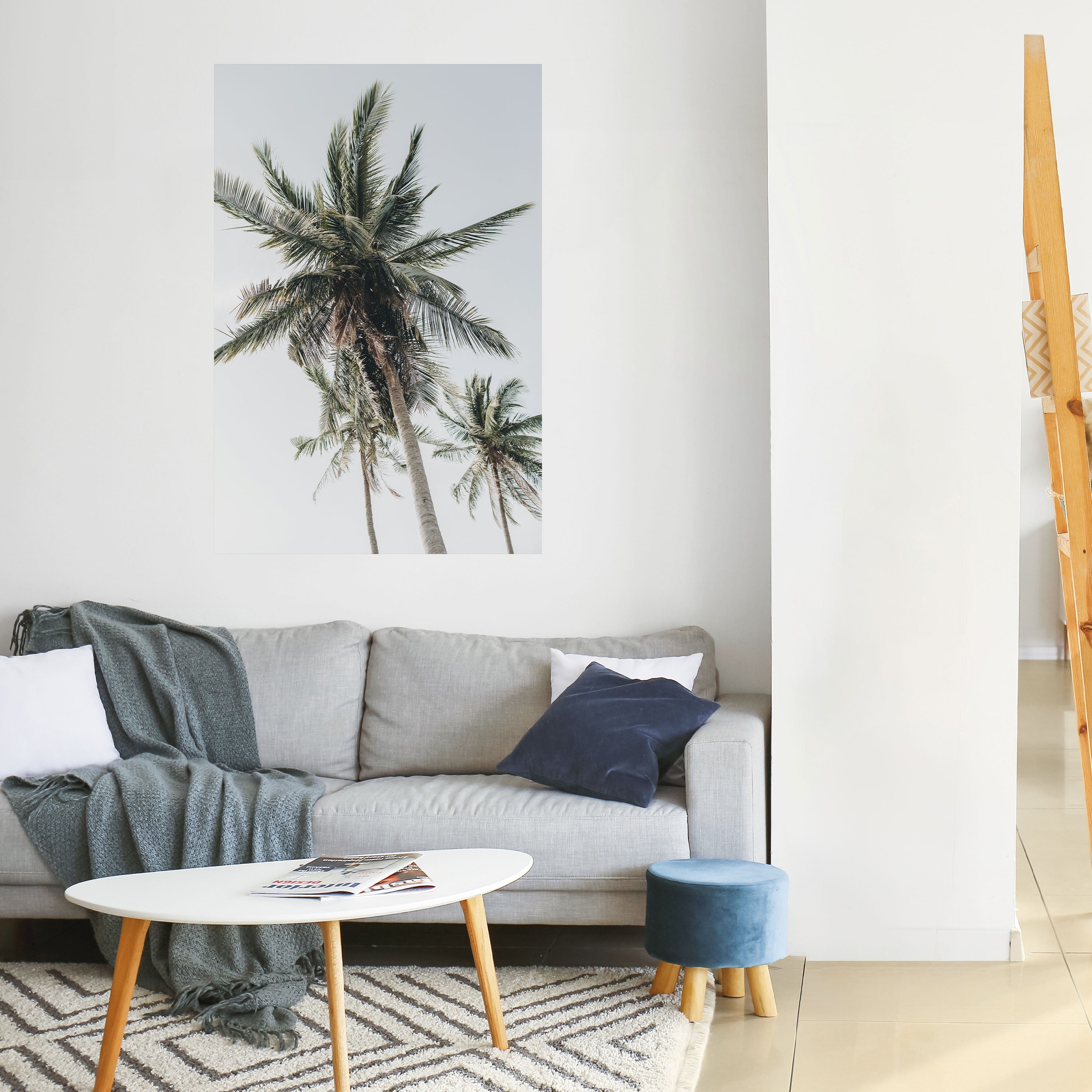 PALM PARADISE SIGHT Peel and Stick Vertical Poster