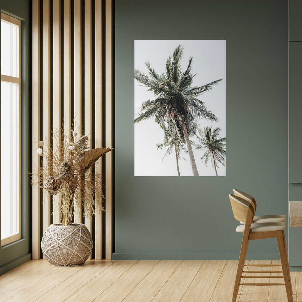 PALM PARADISE SIGHT Peel and Stick Vertical Poster