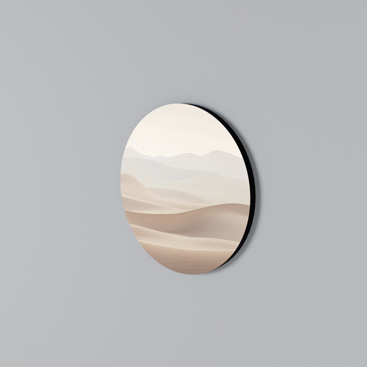 SUBTLE SANDS Arte de Parede Redonda