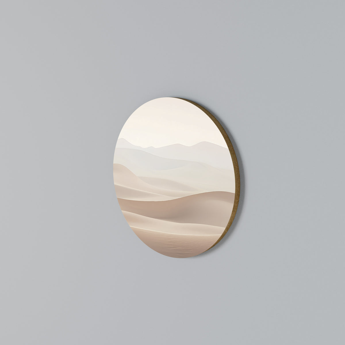 SUBTLE SANDS Arte de Parede Redonda