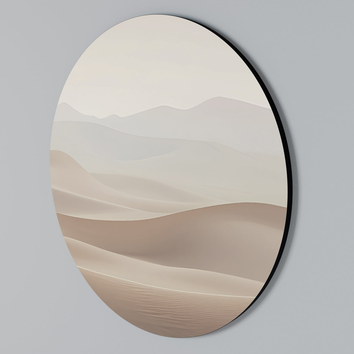 SUBTLE SANDS Arte de Parede Redonda
