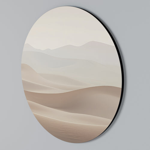 SUBTLE SANDS Arte de Parede Redonda