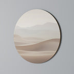 SUBTLE SANDS Quadro Redondo Decorativo