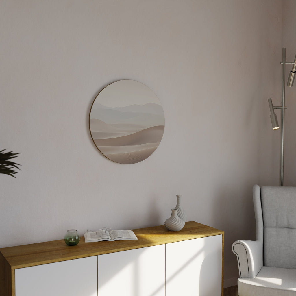 SUBTLE SANDS Quadro Redondo Decorativo