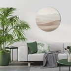 SUBTLE SANDS Quadro Redondo Decorativo