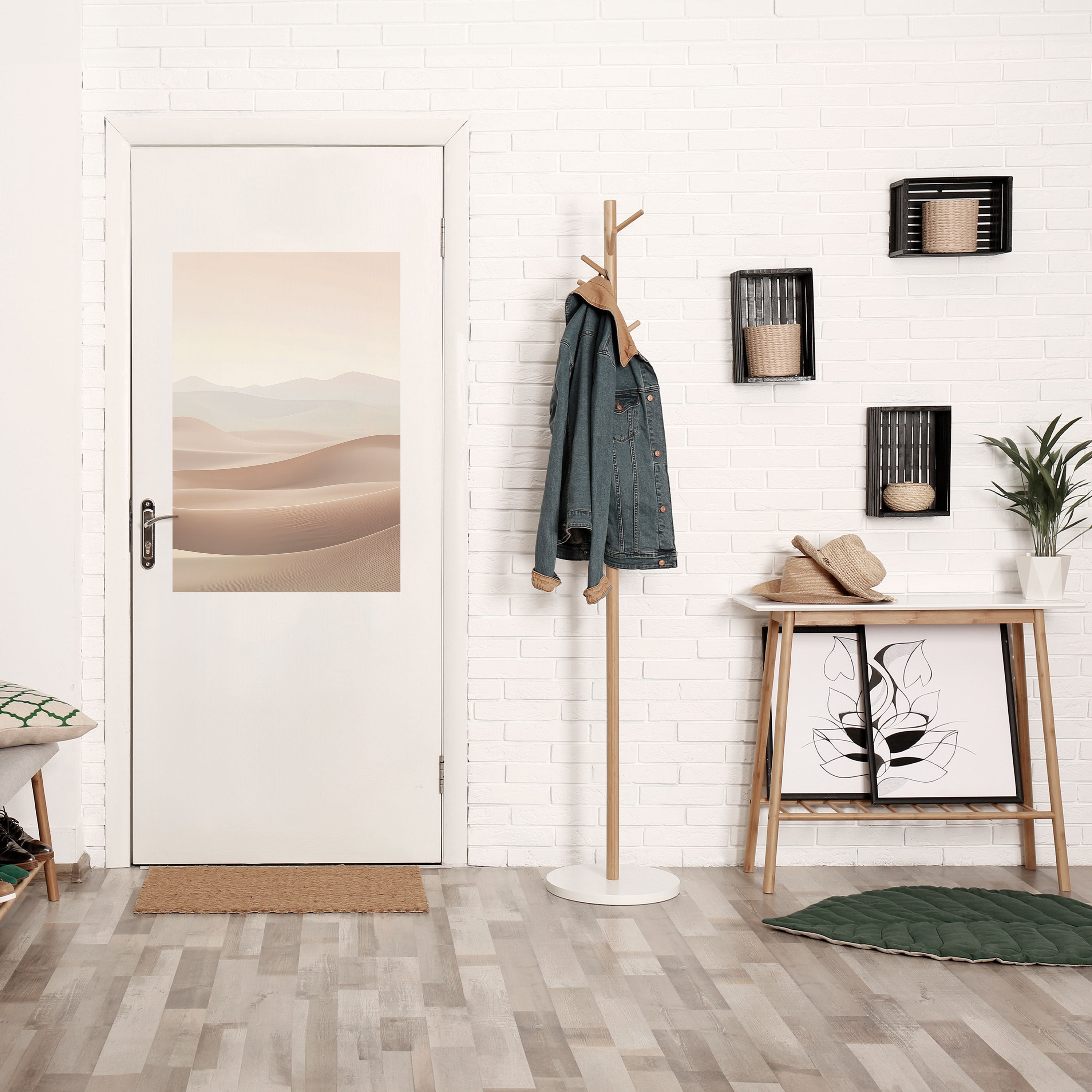 SUBTLE SANDS Peel and Stick Vertical Poster