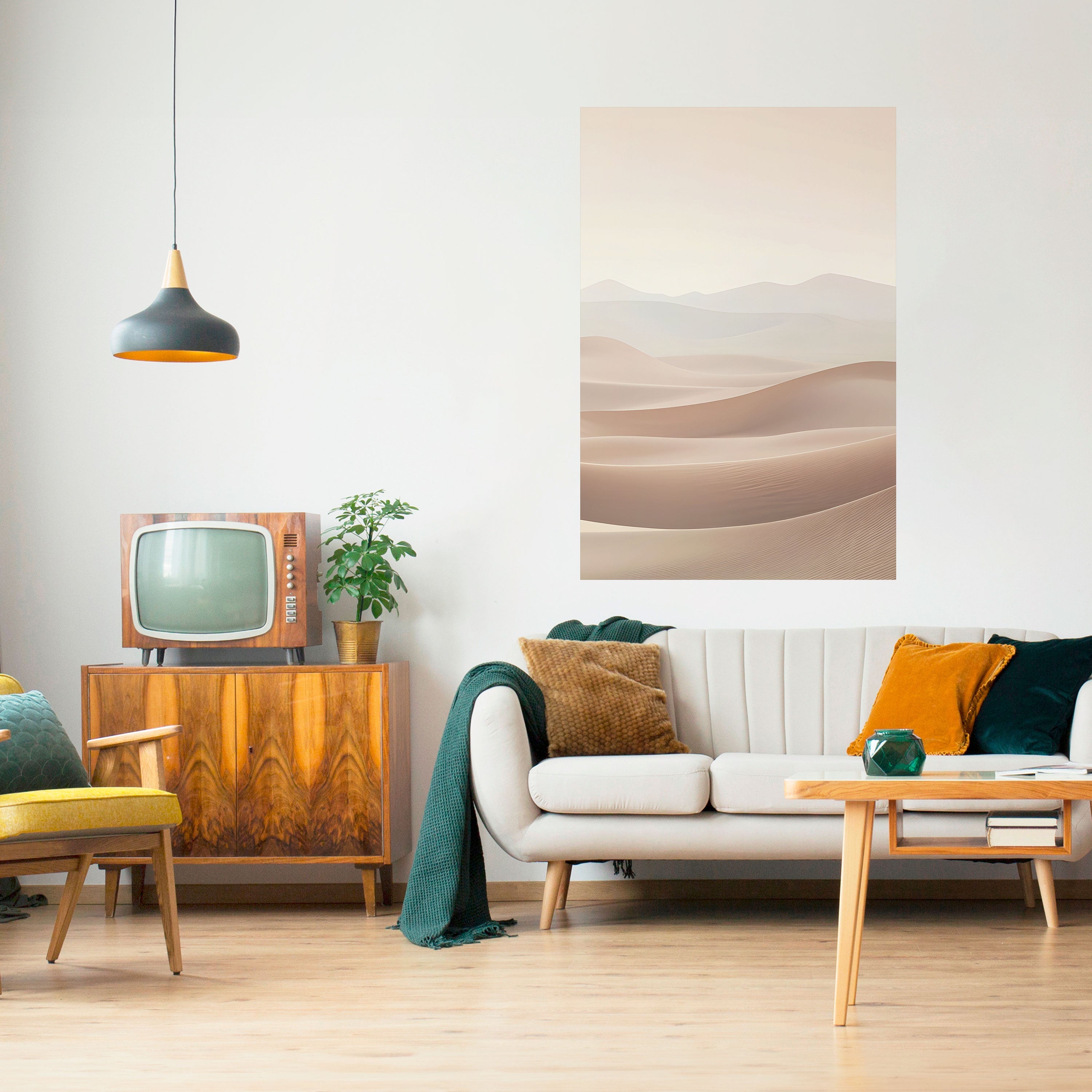 SUBTLE SANDS Poster Vertical Autocolante