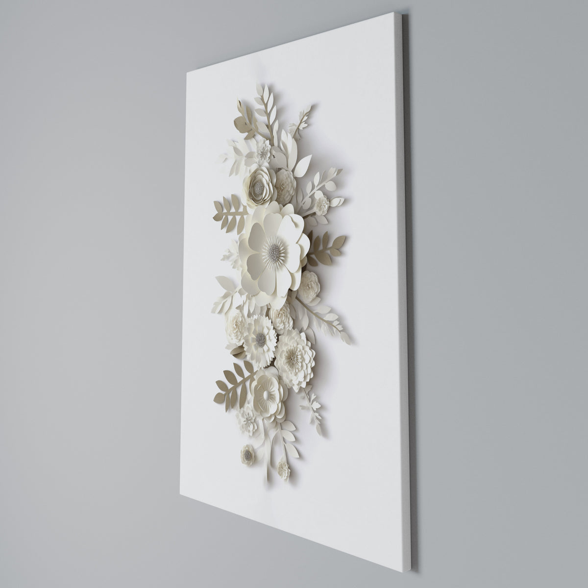 BLUSHING BOUQUET Quadro em tela vertical