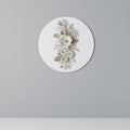 BLUSHING BOUQUET Round Wall Art