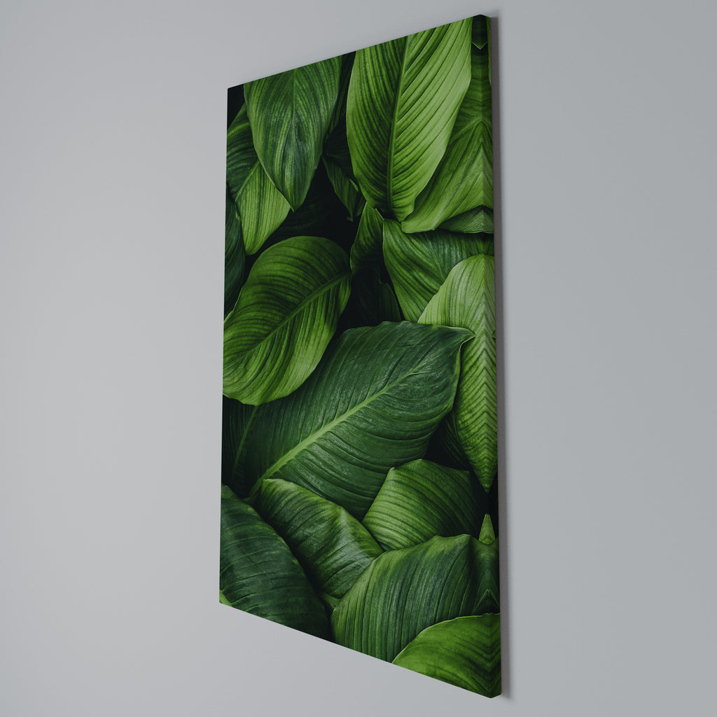 VIBRANT LEAFY EMBRACE Quadro em tela vertical