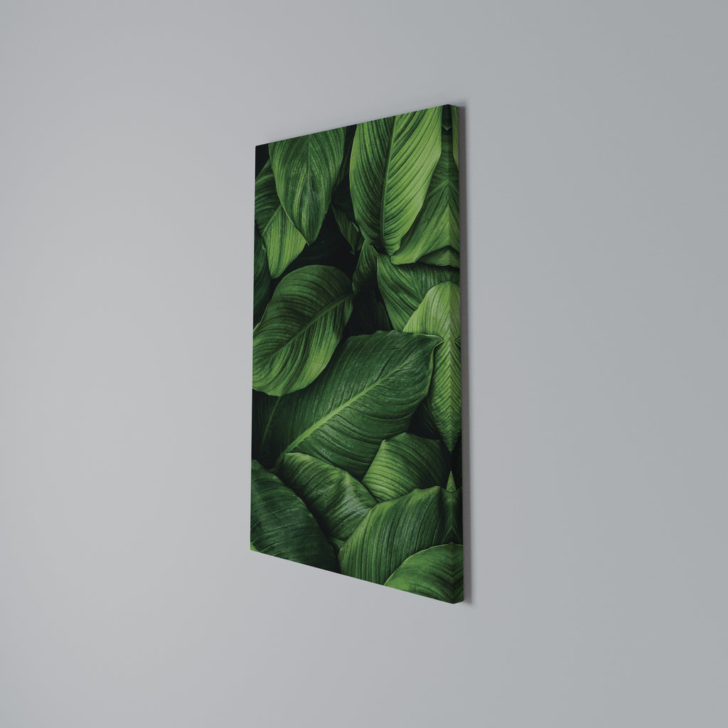 VIBRANT LEAFY EMBRACE Quadro em tela vertical