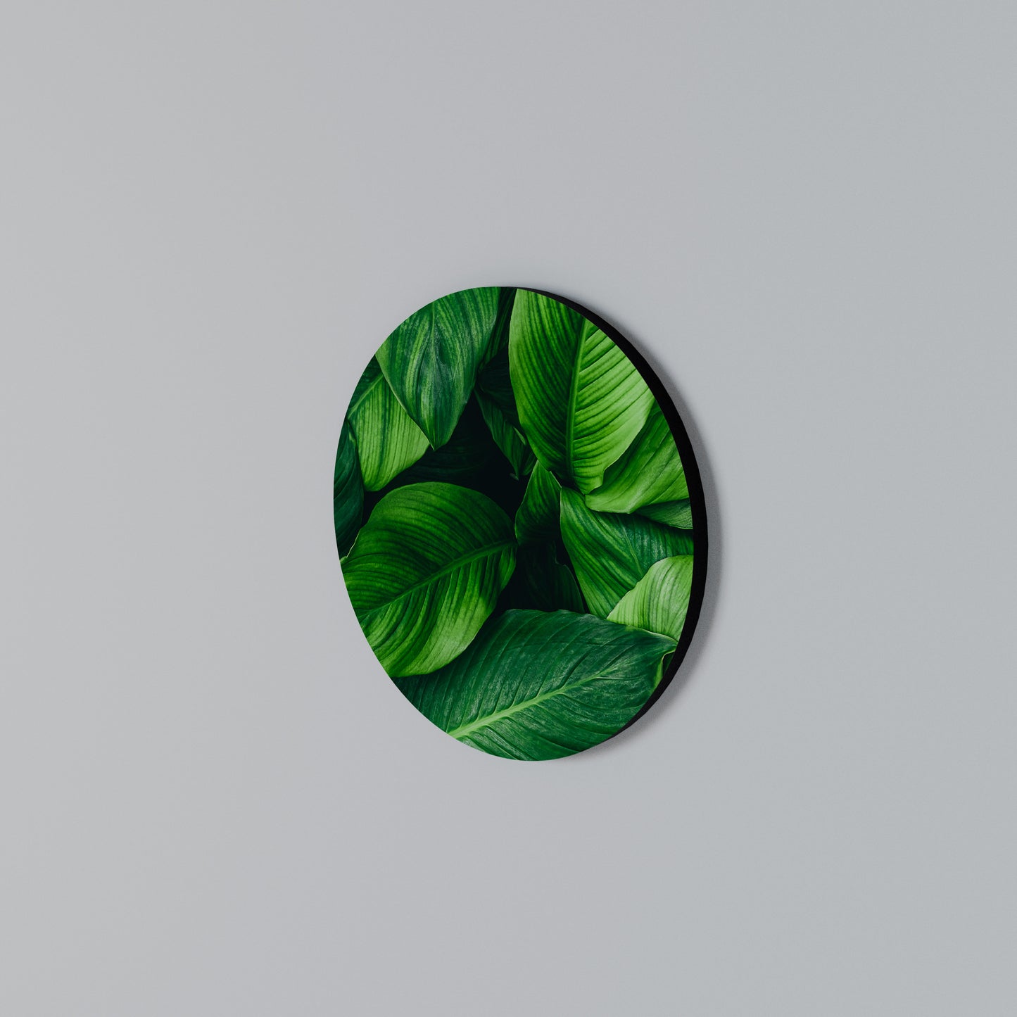VIBRANT LEAFY EMBRACE Arte de Parede Redonda