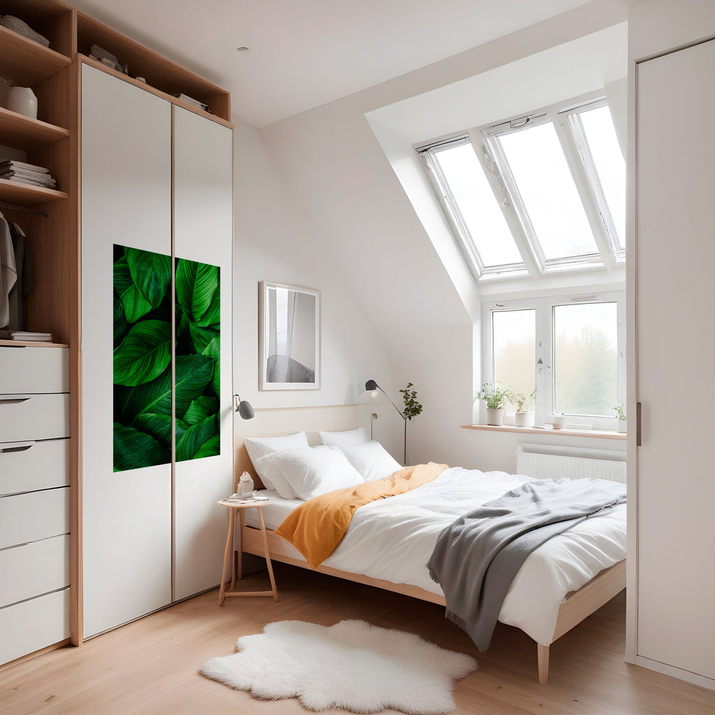 VIBRANT LEAFY EMBRACE Peel and Stick Vertical Poster