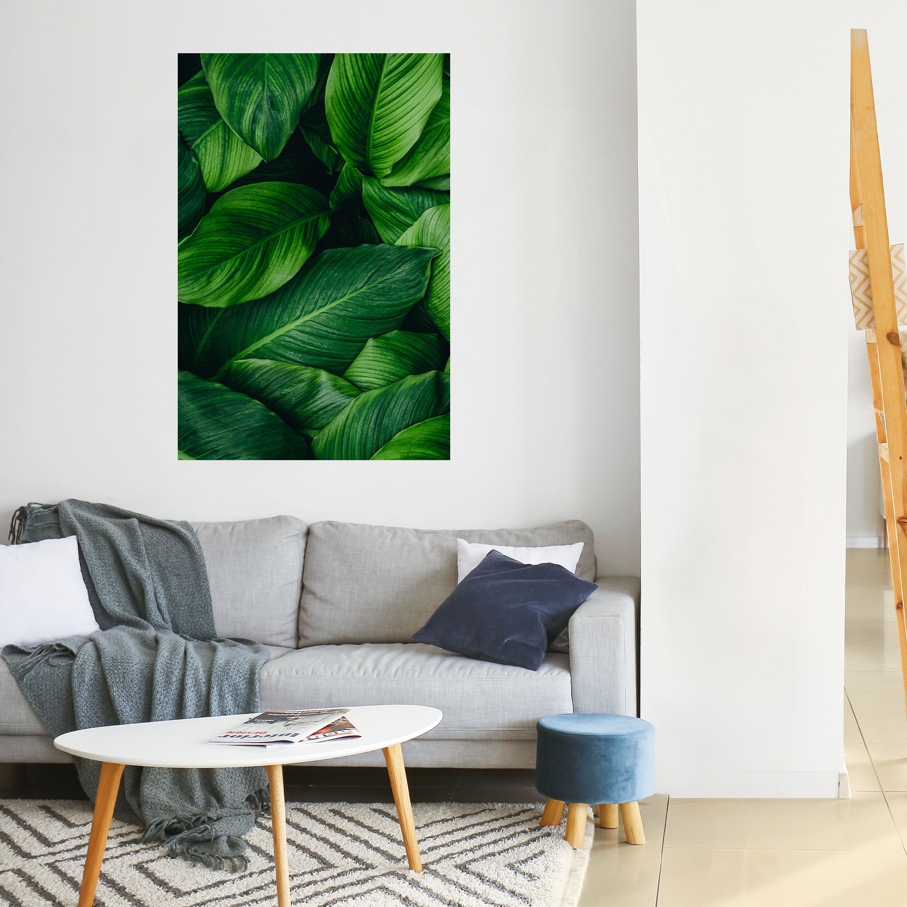 VIBRANT LEAFY EMBRACE Peel and Stick Vertical Poster