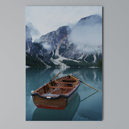 FOGGY MOUNTAIN OASIS Quadro em tela vertical