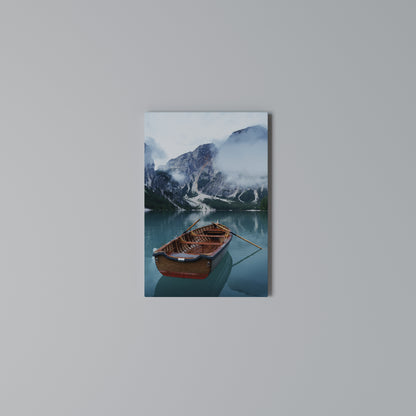 FOGGY MOUNTAIN OASIS Quadro em tela vertical