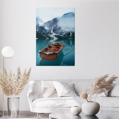 FOGGY MOUNTAIN OASIS Quadro em tela vertical