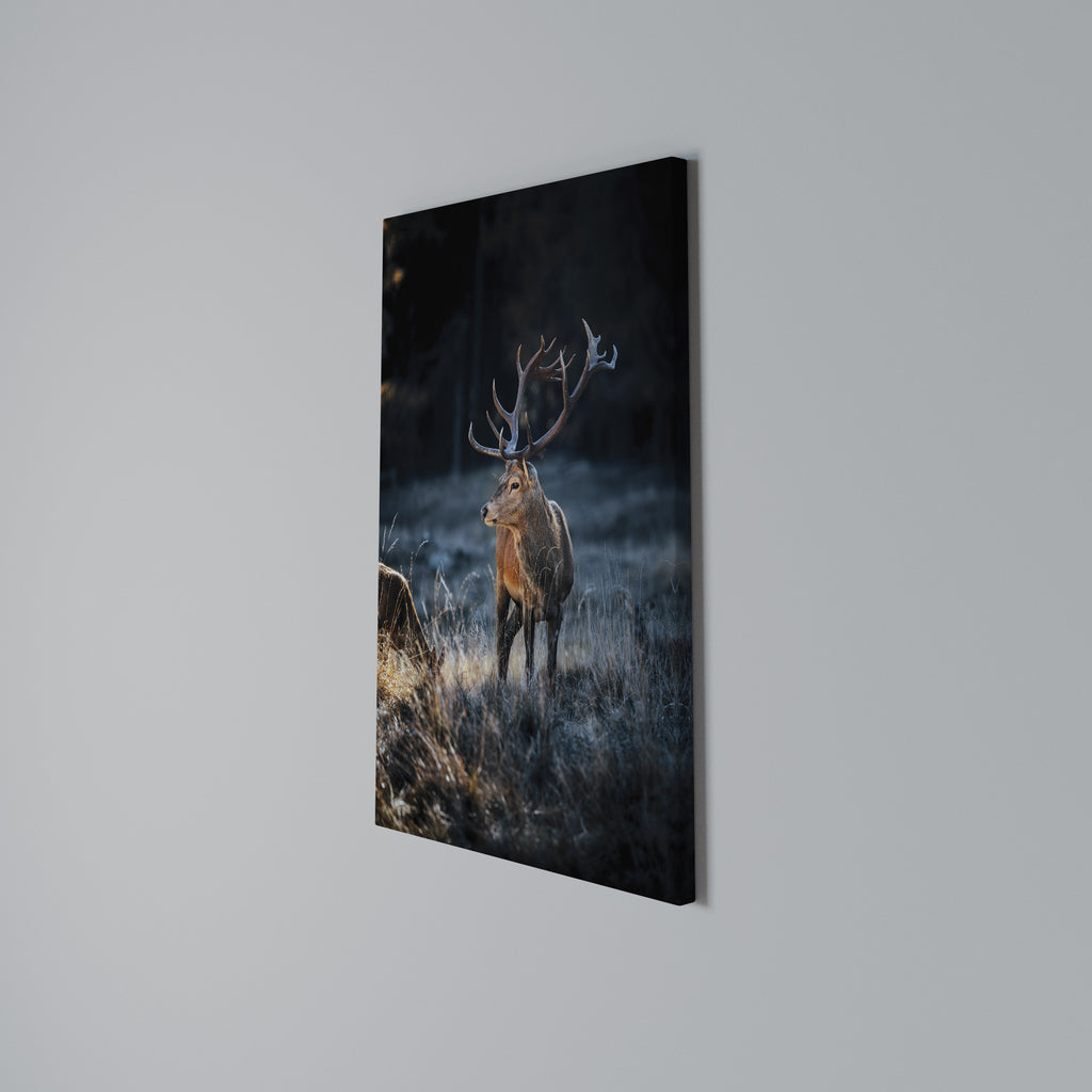 ANTLERED REGALITY Vertical Canvas Print