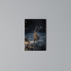 ANTLERED REGALITY Vertical Canvas Print